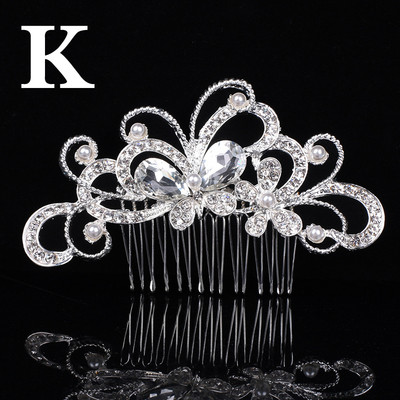 Divat Esküvői Crystal Barrette Pearl Hajfésűk Dísz Rózsarany Ezüst Menyasszonyi Hajtűk Kiegészítők Ékszerek Menyasszonynak