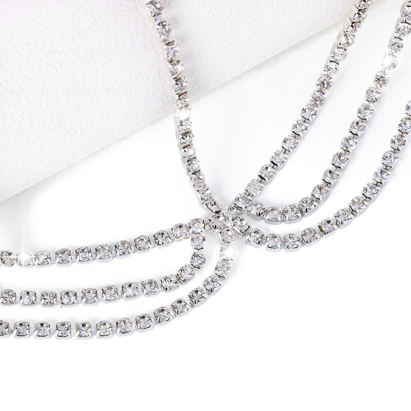 Modni slojevi od kamenčića, kristalni lanac za glavu za kosu, vjenčana tijara, dodaci za kosu, dodaci za kosu, traka za glavu, dodaci za mladenku