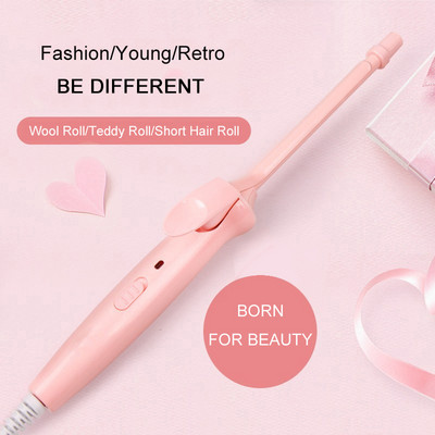 Fier de ondulat GHD, 9 mm, ondulator de păr din ceramică, ondulator de păr profesional, rulou de lână, baghetă ondulată, instrumente electrice de styling