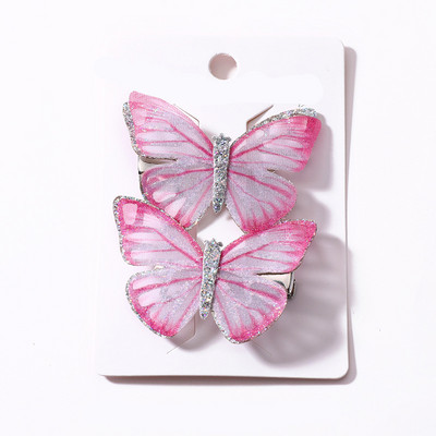 2buc Agrafe Fluture Fete Copii Agrafe Dulci De Par Nunta Agrafe Coafura Accesorii De Păr Crăciun