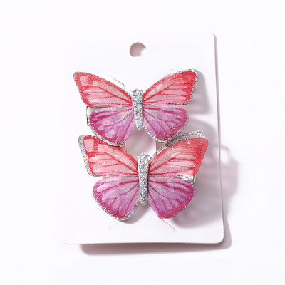 2buc Agrafe Fluture Fete Copii Agrafe Dulci De Par Nunta Agrafe Coafura Accesorii De Păr Crăciun