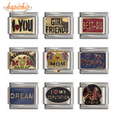 Hapiship Top Uus Top 9mm Laius Original Daisy MOM Dream Love Itaalia võlu Käevõru roostevabast terasest ehete tegemine DJ060