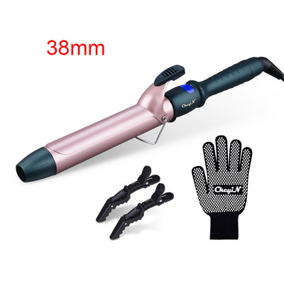 13-38 mm profesionalni uvijač za kosu s LCD zaslonom za podešavanje temperature, električni uvijač s dugim štapićem