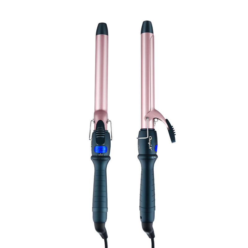 13-38 mm profesionalni uvijač za kosu s LCD zaslonom za podešavanje temperature, električni uvijač s dugim štapićem