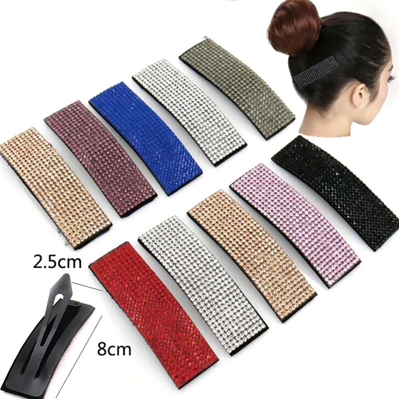 Nove sjajne kristalne ukosnice sa kamenčićima BB kopča Modne djevojke Žene Sweet Flash Bling Štiljke za kosu Ukosnice Dodaci za kosu