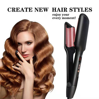 Μαλλιά για μπούκλες Κεραμικό Σίδερο για μπούκλες Επαγγελματικές λαβίδες τσιμπίδας για όλους τους τύπους μαλλιών Electric Hair Waver