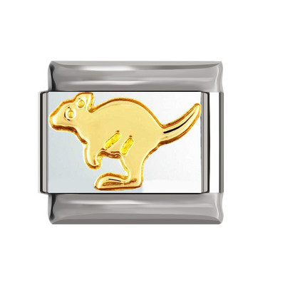 Hapiship Original Daisy Elevant Kangaroo Angel Notes Hope Italian Charm Fit 9mm Käevõru roostevabast terasest ehete valmistamine DJ192