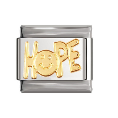 Hapiship Original Daisy Elevant Kangaroo Angel Notes Hope Italian Charm Fit 9mm Käevõru roostevabast terasest ehete valmistamine DJ192