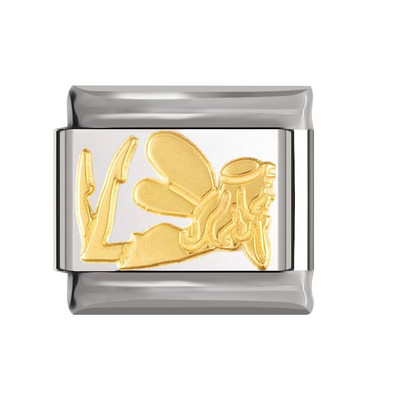 Hapiship Original Daisy Elevant Kangaroo Angel Notes Hope Italian Charm Fit 9mm Käevõru roostevabast terasest ehete valmistamine DJ192