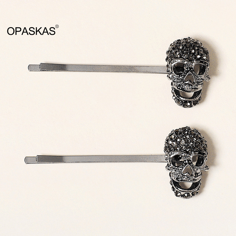 1 PAR Ukosnice za kosu u obliku lubanje za Noć vještica za žene Djevojke Ukosnice za kosu sa šiškama Ukosnice s dijamantima Dodaci za kosu za Noć vještica