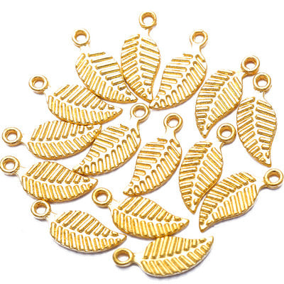 50 komada 14*6 mm novi proizvod 6 boja mali listovi privjesci ogrlica privjesak narukvica izrada nakita ručno rađeni zanati diy pribor