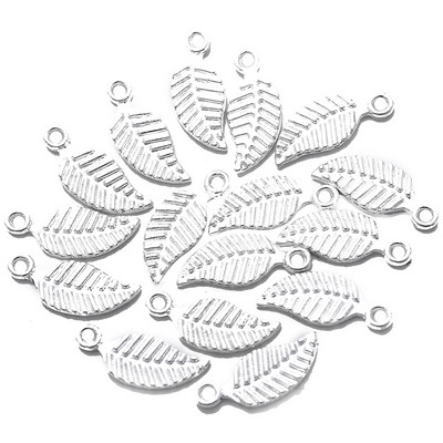 50 komada 14*6 mm novi proizvod 6 boja mali listovi privjesci ogrlica privjesak narukvica izrada nakita ručno rađeni zanati diy pribor