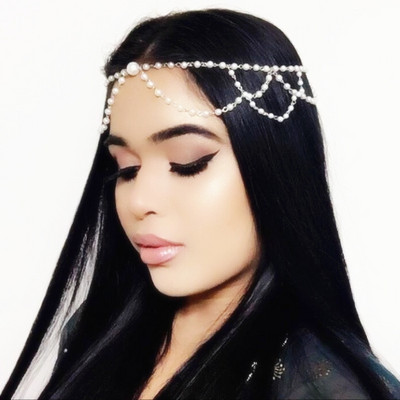 Boho drapiranje Kristalni dodaci za kosu mladenke Nova moda Elegantni lanac za glavu Nakit za kosu Vjenčane frizure Ukras za glavu