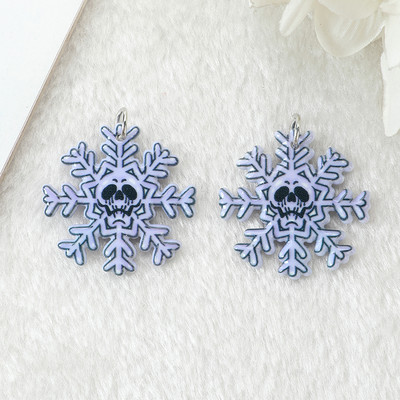 12db karácsonyi bűbáj Mikulás Harisnya Koszorúk Gyömbérmankó Hópehely Díszek Lapos Akril Leletek Ékszerek Barkácsolás