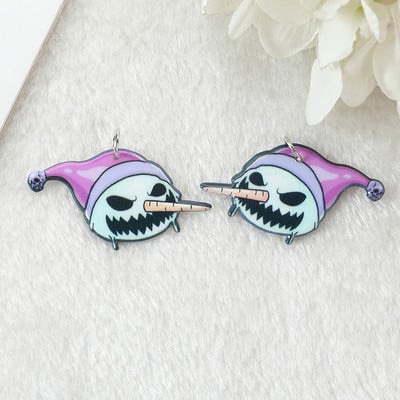 12db karácsonyi bűbáj Mikulás Harisnya Koszorúk Gyömbérmankó Hópehely Díszek Lapos Akril Leletek Ékszerek Barkácsolás