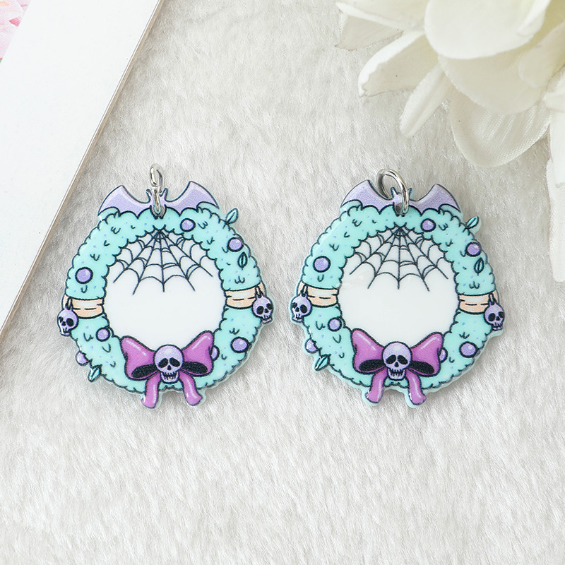 12db karácsonyi bűbáj Mikulás Harisnya Koszorúk Gyömbérmankó Hópehely Díszek Lapos Akril Leletek Ékszerek Barkácsolás