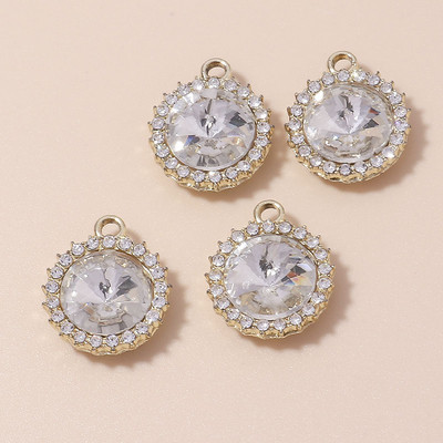 10 бр. Изящни кристални приказни талисмани за изработка на бижута Направи си сам Аксесоари Ангелски талисмани, висулки за изработка на колиета, обеци