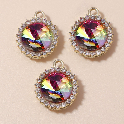 10 бр. Изящни кристални приказни талисмани за изработка на бижута Направи си сам Аксесоари Ангелски талисмани, висулки за изработка на колиета, обеци