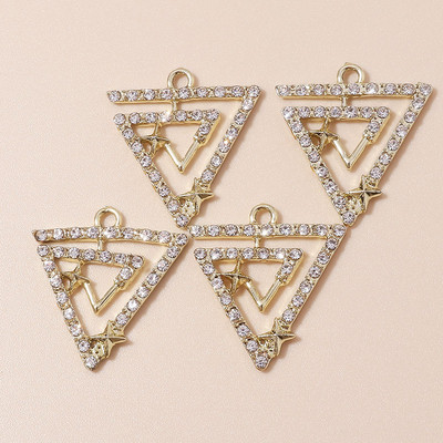 10 бр. Изящни кристални приказни талисмани за изработка на бижута Направи си сам Аксесоари Ангелски талисмани, висулки за изработка на колиета, обеци