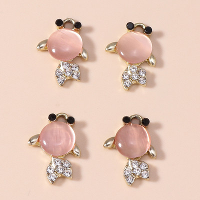 10 бр. Изящни кристални приказни талисмани за изработка на бижута Направи си сам Аксесоари Ангелски талисмани, висулки за изработка на колиета, обеци