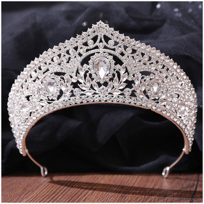 Princess Diadem Nevjesta Kruna Ženske luksuzne kristalne tijare 2023 Nove djevojačke zabave Traka za kosu Šarm Vjenčani ukrasi za kosu Nakit