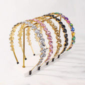 Moda mireasă prințesă picătură de apă coroană nuntă coafură banda de păr strasuri accesorii pentru păr fete copii cadouri