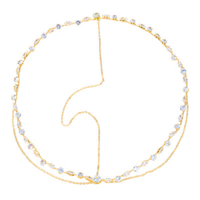 Stonefans Bohemia Nakit Rhinestone Čelo Lanac za kosu Dodaci za kosu za djevojčice Kristalna traka za glavu Vjenčano pokrivalo za mladenke