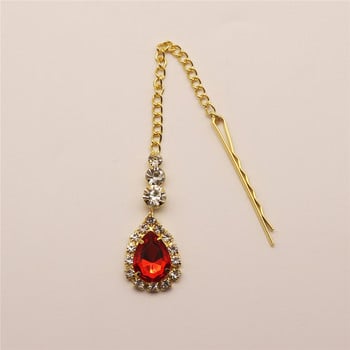 Fashion New Bridal Boho Jewelry Crystal Chain Head Αξεσουάρ για τα μαλλιά στρας Αλυσίδα μέτωπο Νυφικό Χειροποίητο κόσμημα