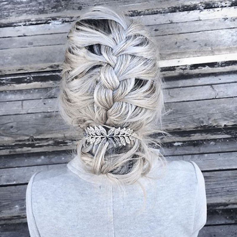 Lady Leaf hajfésű nőknek születésnapi buli koszorúslány Ajándék haj Kiegészítők Hajtű Hajkapcsok Lolita Kiegészítők Boho Fashion