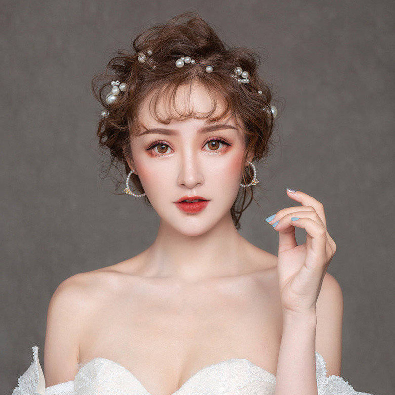 Édes virágos fejpánt szalag koszorúval esküvői parti női lányok füzér virágos korona hajpánt haj kiegészítők nőknek ML