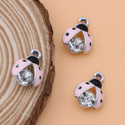 10 bucăți smalț cristal gărgăriță gărgărițe pandantive pentru bijuterii DIY brățară femei colier cercei accesorii meșteșuguri