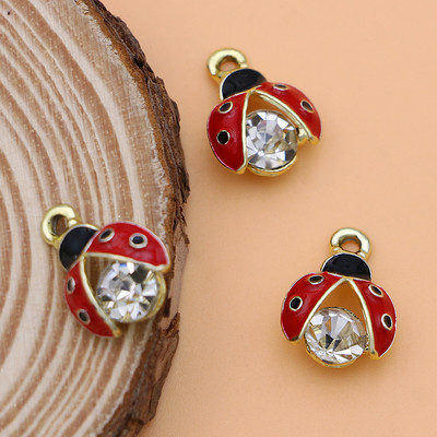 10 bucăți smalț cristal gărgăriță gărgărițe pandantive pentru bijuterii DIY brățară femei colier cercei accesorii meșteșuguri