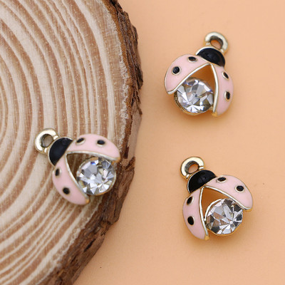 10 bucăți smalț cristal gărgăriță gărgărițe pandantive pentru bijuterii DIY brățară femei colier cercei accesorii meșteșuguri