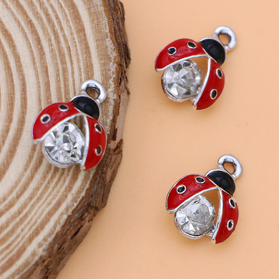 10 bucăți smalț cristal gărgăriță gărgărițe pandantive pentru bijuterii DIY brățară femei colier cercei accesorii meșteșuguri