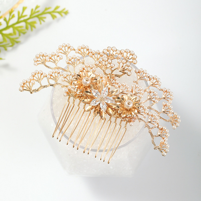 Vjenčani kineski tradicionalni štapići za kosu Ukosnice Antikni biser Tijare Češalj za kosu Vilice Kompleti Kineski Hanfu dodaci za kosu Nakit