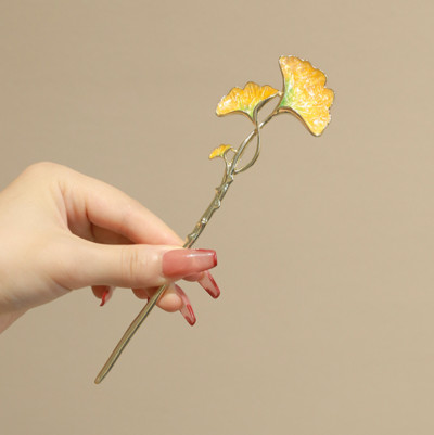 Vintage Ginkgo Hairstick Goddness Hajtű Hajkapcsok Elegáns hajékszerek nőknek
