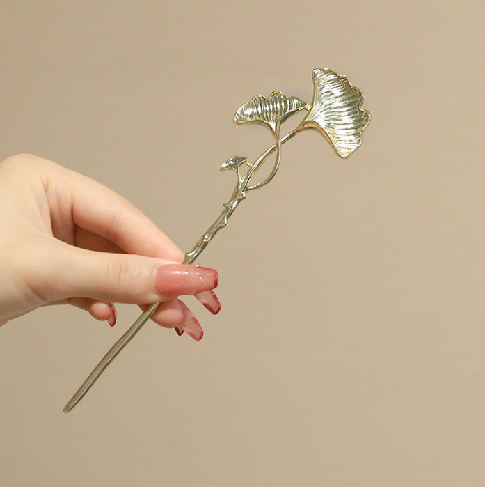 Vintage Ginkgo Hairstick Goddness Hajtű Hajkapcsok Elegáns hajékszerek nőknek