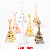 35 Darab/Szett Eiffel-torony cinkötvözet Charms Ékszer készítés Barkácsolás Kézzel Készített Ékszer leletek 8034