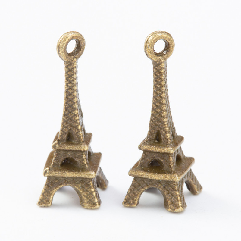 35 Darab/Szett Eiffel-torony cinkötvözet Charms Ékszer készítés Barkácsolás Kézzel Készített Ékszer leletek 8034