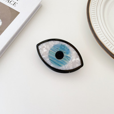 Új formatervezésű, geometrikus hajkörmös díszes állatvirág, százszorszép kézarc ajkak Evil Eye Cellulóz-acetát hajkarmos klipek nőknek