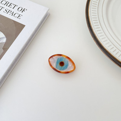 Új formatervezésű, geometrikus hajkörmös díszes állatvirág, százszorszép kézarc ajkak Evil Eye Cellulóz-acetát hajkarmos klipek nőknek