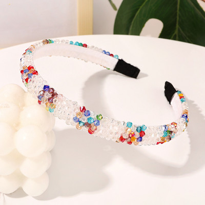Bling Crystal fejpánt hajkiegészítők nőknek Luxus, kézzel készített gyöngyökkel díszített tervezői hajpántok nagykereskedés masni karikás fejpántok Új