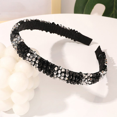 Bling Crystal fejpánt hajkiegészítők nőknek Luxus, kézzel készített gyöngyökkel díszített tervezői hajpántok nagykereskedés masni karikás fejpántok Új