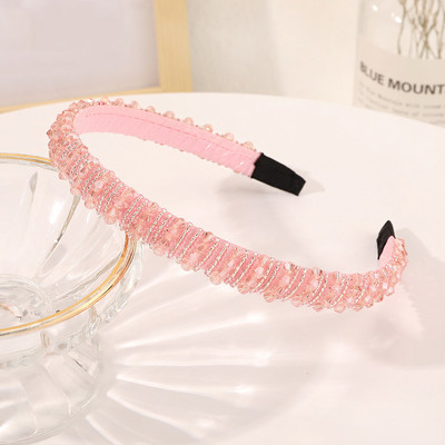 Bling Crystal fejpánt hajkiegészítők nőknek Luxus, kézzel készített gyöngyökkel díszített tervezői hajpántok nagykereskedés masni karikás fejpántok Új