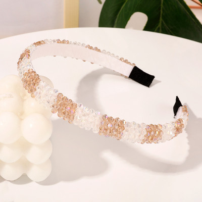 Bling Crystal fejpánt hajkiegészítők nőknek Luxus, kézzel készített gyöngyökkel díszített tervezői hajpántok nagykereskedés masni karikás fejpántok Új