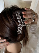 Harajuku Hollow Star Pentagram Love Heart Hair Claws Sweet Cool Charm Trend hajcsat nőknek Esztétika Y2k Hajkiegészítők