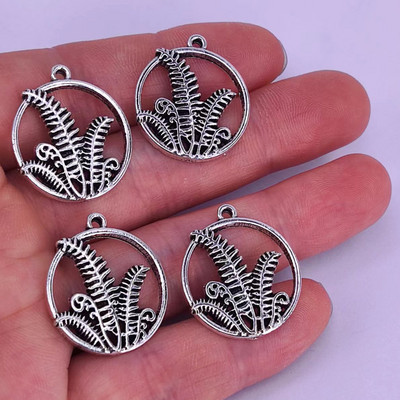 5db új Pine Tree Crescent Moon medál bűbáj barkácsoló női férfinak Kiegészítők