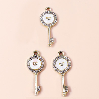 10 τμχ Κομψό Σχέδιο Μάρκας Χρυσό Χρώμα Τριφύλλι Γούρια λουλουδιών για Σκουλαρίκια Βραχιόλι Κολιέ Κρεμαστό Αξεσουάρ κοσμημάτων Diy