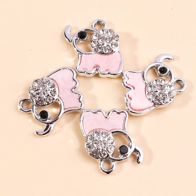 10 τμχ Κομψό Σχέδιο Μάρκας Χρυσό Χρώμα Τριφύλλι Γούρια λουλουδιών για Σκουλαρίκια Βραχιόλι Κολιέ Κρεμαστό Αξεσουάρ κοσμημάτων Diy