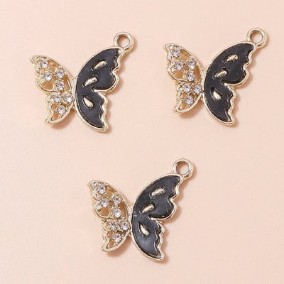 10 τμχ Κομψό Σχέδιο Μάρκας Χρυσό Χρώμα Τριφύλλι Γούρια λουλουδιών για Σκουλαρίκια Βραχιόλι Κολιέ Κρεμαστό Αξεσουάρ κοσμημάτων Diy